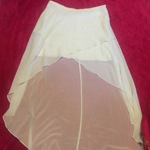 TOPSHOP high low chiffon skirt